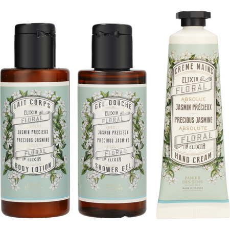 Panier Des Sens Precious Jasmine by Panier Des Sens WEEK-END SHOWER GEL 2.5 oz & BODY MILK 2.5 oz & HAND CREAM 1 IZ for women