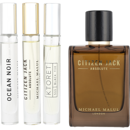 Michael Malul Citizen Jack Absolute Eau de parfum spray 3.4 oz & 3X Eau de parfum spray 0.34 oz MINIS for men