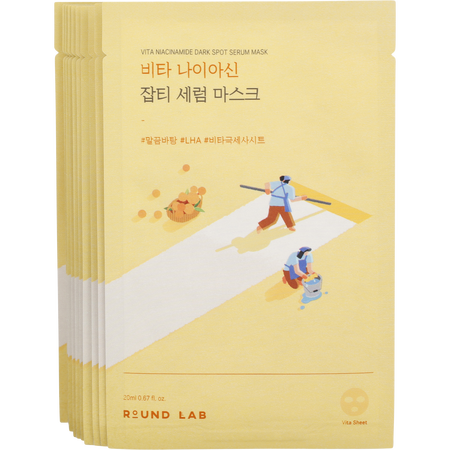 Round Lab by Round Lab Vita Niacinamide Dark Spot Serum Mask -10x20ml/0.9OZ for women