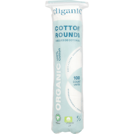 Cliganic by Cliganic Organic Cotton Rounds -100ct for unisex