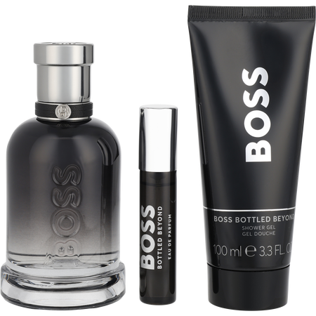 Hugo Boss Boss Bottled Beyond Eau de parfum spray 3.3 oz & SHOWER GEL 3.4 oz & Eau de parfum spray 0.33 oz MINI for men