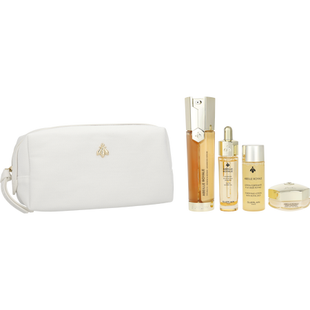 Guerlain by Guerlain Abeille Royale Age-Defying Double R Advanced Serum Set: Double R Renew & Repair Serum 7x0.6ml + Youth Watery Oil 15ml + Honey Treatment Day Cream 15ml + Fortifying Lotion 15ml -4pcs+Bag for women