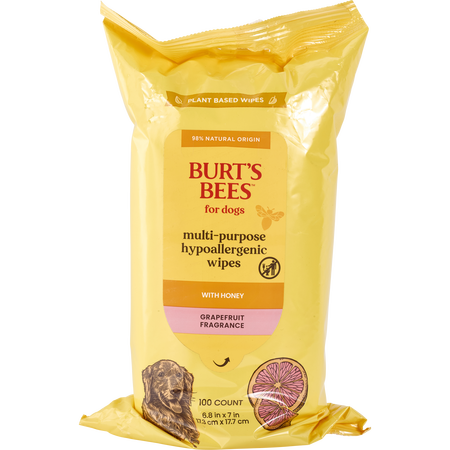 Burt's Bees For Dogs by Burt's Bees MULTI-PURPOSE HYPOALLERGENIC WIPES WITH HONEY (100 CT) for unisex
