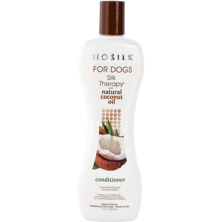 Biosilk For Dogs by Biosilk SILK THERAPY ORGANIC COCONUT OIL CONDITIONER 12 oz for unisex