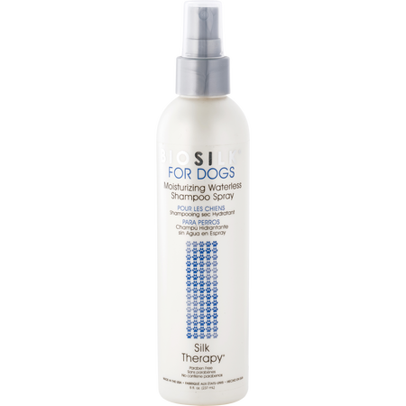 Biosilk For Dogs by Biosilk MOISTURIZING WATERLESS SHAMPOO spray 8 oz for unisex