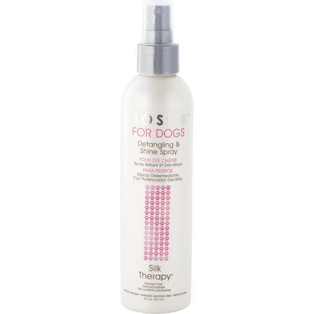 Biosilk For Dogs by Biosilk SILK THERAPY DETANGLING & SHINE spray 8 oz for unisex
