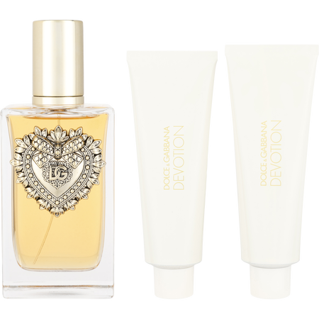 Dolce & Gabbana Devotion Eau de parfum spray 3.3 oz & BODY LOTION 1.7 oz & SHOWER GEL 1.7 oz for women