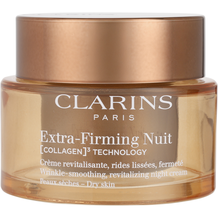 Clarins by Clarins Extra-Firming Nuit [Collagen]³ Technology Wrinkle Smoothing Revitalizing Night Cream Refillable - Dry Skin -50ml/1.7OZ for women