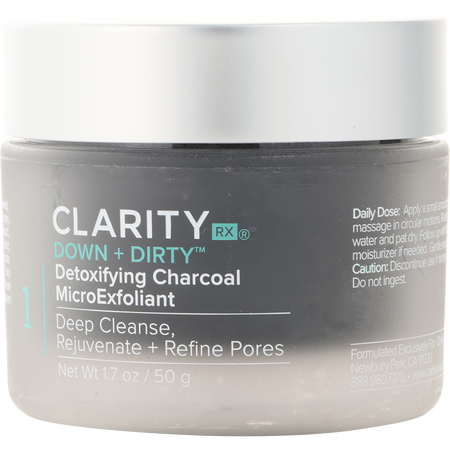 Clarityrx by ClarityRx Down + Dirty™ Detoxifying Charcoal MicroExfoliant -50g/1.7OZ for women