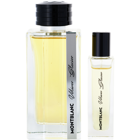 Mont Blanc Vetiver Glacier Eau de parfum spray 4.1 oz & Eau de parfum spray 0.5 oz for men