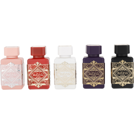 Lattafa Variety by Lattafa BADEE AL OUD COLLECTION WITH AMETHYST & HONOR + GLORY & NOBLE BLUSH & OUD FOR GLORY & SUBLIME AND ALL ARE Eau de parfum spray 0.17 oz for unisex