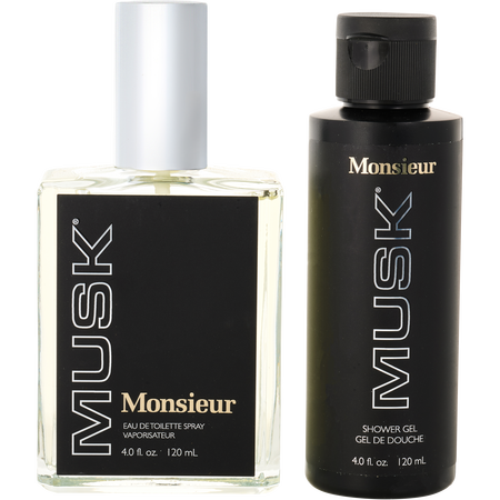 Dana Monsieur Musk EDT spray 4 oz & SHOWER GEL 4 oz for men