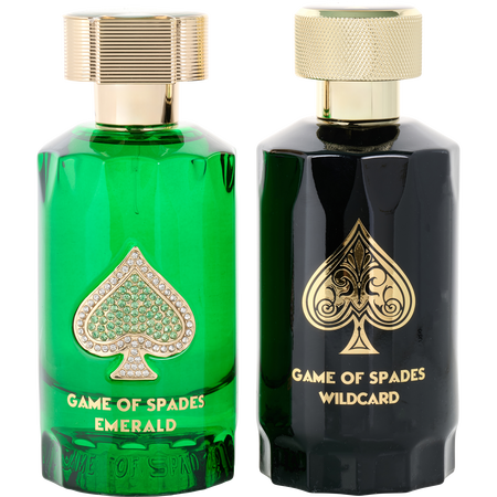 Jo Milano Variety by Jo Milano GAME OF SPADES EXCLUSIVE COLLECTION 2 WITH EMERALD & WILDCARD AND BOTH ARE PARFUM spray 3.4 oz for unisex