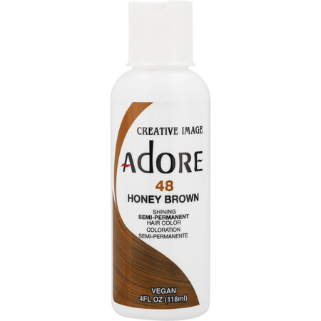 Adore by Adore ADORE SEMI PERMANENT HAIR COLOR VEGAN AND CRUELTY FREE 4 oz 048 HONEY BROWN for unisex