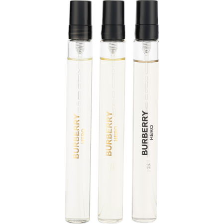 Burberry Hero 3 PIECE VARIETY Eau de parfum & EDT & PARFUM AND ALL ARE 0.33 oz spray MINI for men