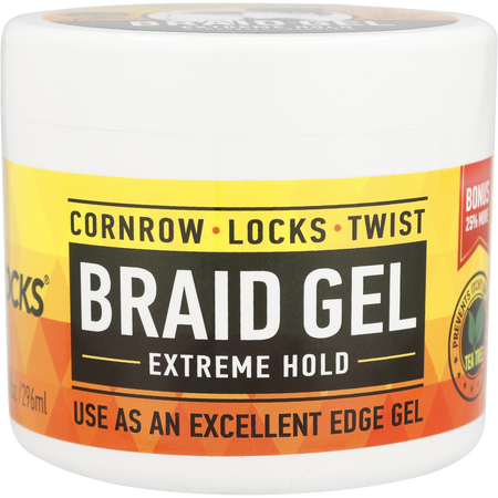 Allday Locks by ALLDAY LOCKS ALLDAY LOCKS BRAID GEL EXTREME HOLD HIGH SHINE 10 oz for unisex