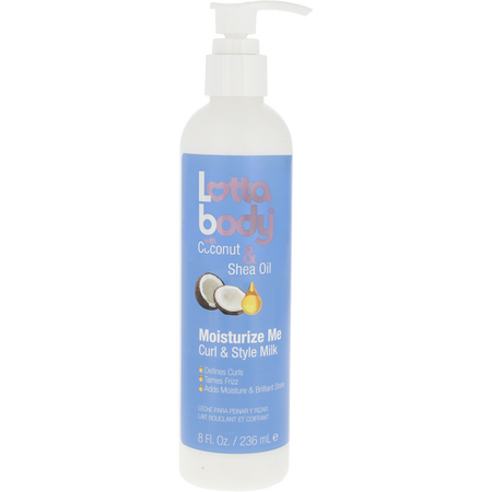 Lottabody by LOTTABODY LOTTA BODY COCONUT OIL AND SHEA MOISTURIZE ME CURL & STYLE MILK 8 oz for unisex