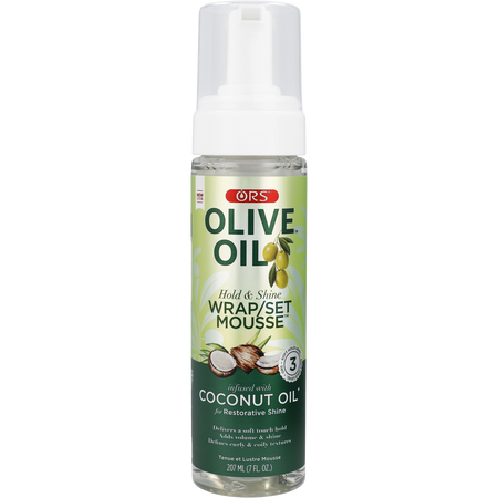 Ors by ORS ORS OLIVE OIL HOLD AND SHINE WRAP SET MOUSSE INFUSED WITH COCONUT OIL 7 oz for unisex