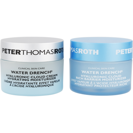 Peter Thomas Roth by Peter Thomas Roth Mini-Size Day & Night Cloud Creams: Water Drench Hyaluronic Cloud Cream + Water Drench Hyaluronic Cloud Moisturizer -2x20ml/0.67OZ for women