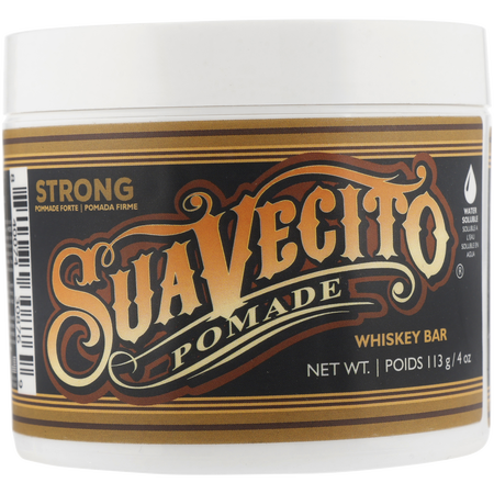 Suavecito by Suavecito WHISKEY BAR STRONG HOLD POMADE 4 oz for men