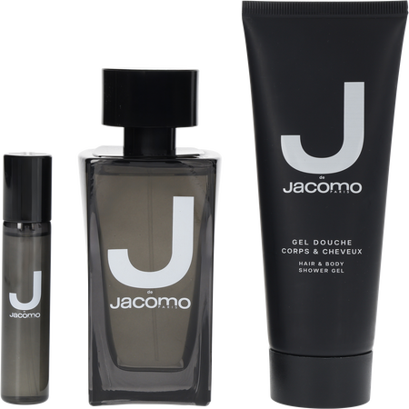 J De Jacomo EDT spray 3.4 oz & SHOWER GEL 3.4 oz & EDT spray 0.37 oz MINI for men