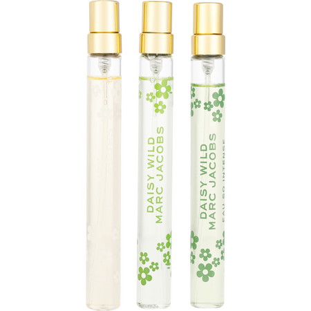 Marc Jacobs Variety 3 PIECE VARIETY WITH DAISY EDT & DAISY WILD EAU SO INTENSE EDP & DAISY WILD EDP AND ALL ARE spray 0.33 oz MINIS for women