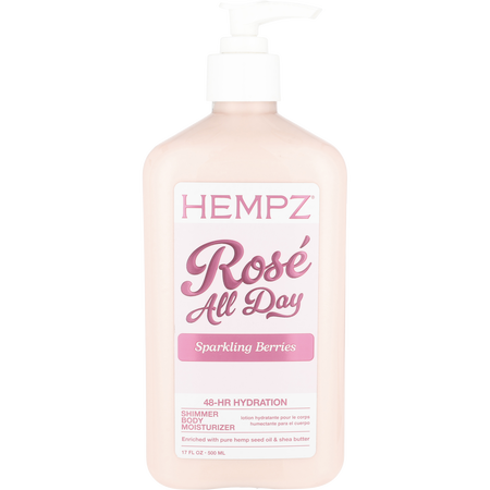 Hempz by Hempz Rose All Day Shimmer Body Moisturizer -500ml/17OZ for unisex