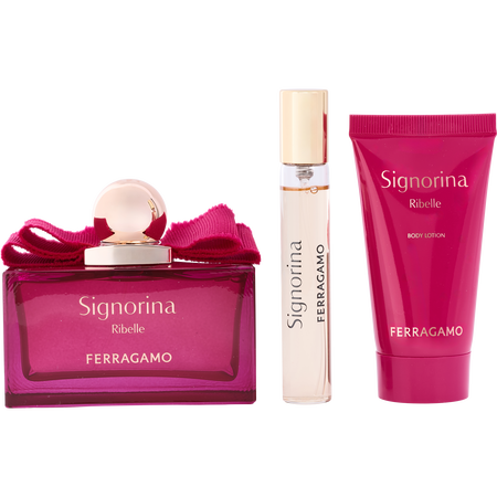 Signorina Ribelle Eau de parfum spray 3.4 oz & BODY LOTION 1.7 oz & Eau de parfum spray 0.5 oz MINI for women