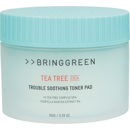 Bring Green by Bring Green Tea Tree Cica Trouble Soothing Toner Pad (90 ct) -150g/5.29OZ for women
