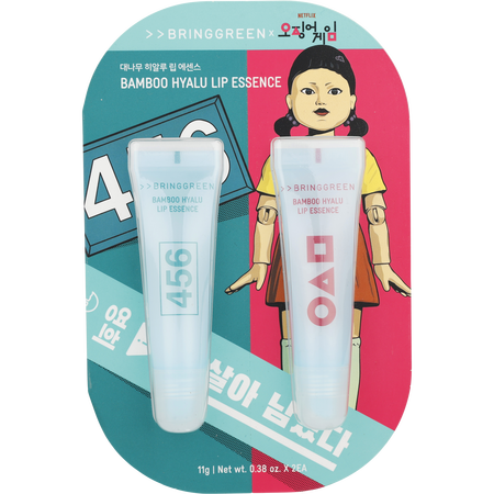 Bring Green by Bring Green Bamboo Hyalu Lip Essence Double Set -2x11g/0.38OZ for women