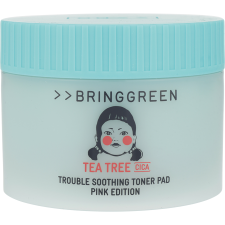 Bring Green by Bring Green Tea Tree Cica Trouble Soothing Toner Pad - Pink Edition (90 ct) -150g/5.29OZ - W for women