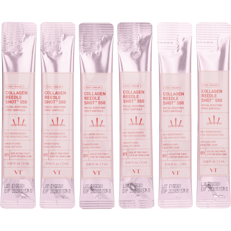 Vt Cosmetics by VT Cosmetics Collagen Reedle Shot S50 Facial Boosting First Ampoule (6 pack) -6x2ml/0.06OZ for women