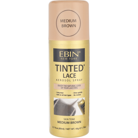 Ebin New York by EBIN New York TINTED LACE AEROSOL spray - MEDIUM BROWN 2.7 oz for women