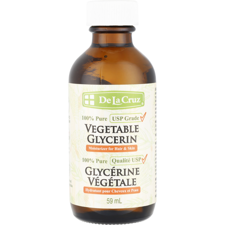 De La Cruz 100%% Pure Vegetable Glycerin -59ml/2OZ for unisex