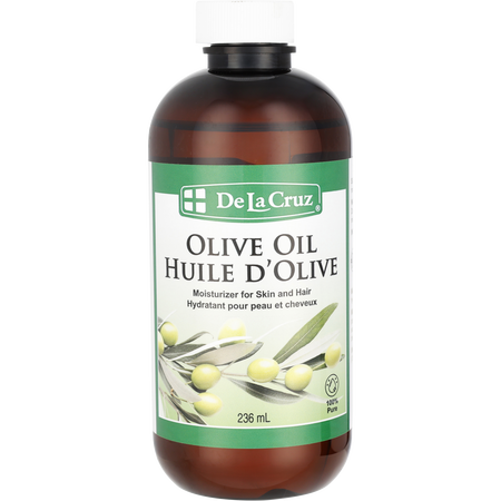 De La Cruz by De La Cruz Olive Oil Moisturizer for Hair & Skin -236ml/8OZ for unisex