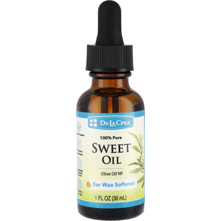 De La Cruz 100% Pure Sweet Oil Ear Wax Softener -30ml/1OZ for unisex