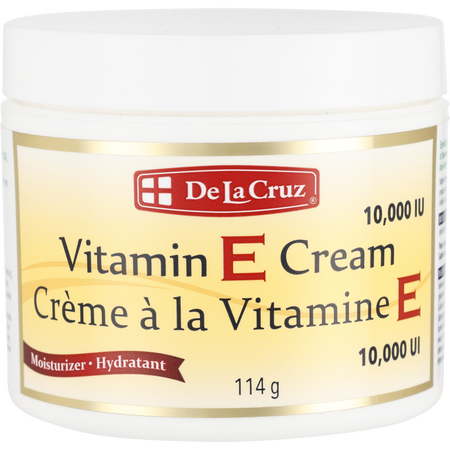 De La Cruz 10000 IU Vitamin E Cream -114g/4OZ for unisex