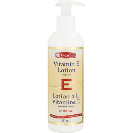 De La Cruz 12000 IU Vitamin E Lotion -237ml/8OZ for unisex