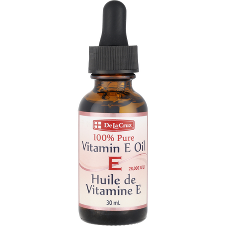 De La Cruz 28000 IU Pure Vitamin E Oil w/Dropper -30ml/1OZ for unisex