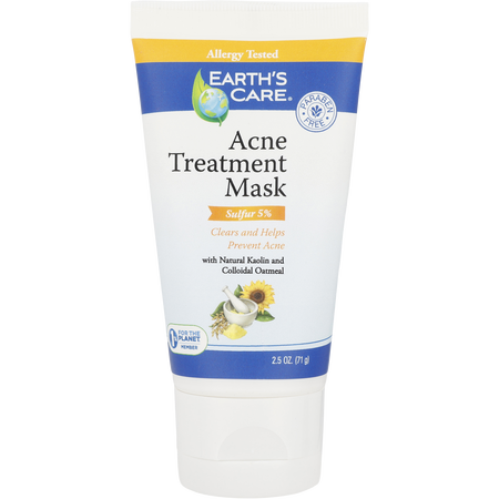 Earth's Care, Acne Treatment Mask-5% Sulfer, 2.5 oz