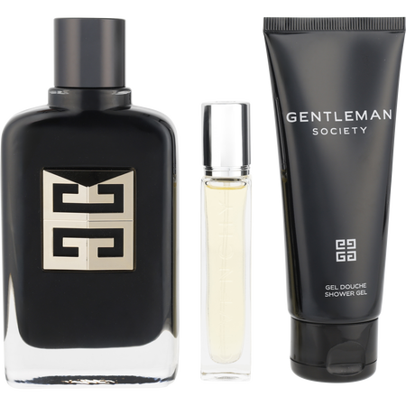 Givenchy Gentleman Society Ambree Eau de parfum spray 3.4 oz & SHOWER GEL 2.5 oz & Eau de parfum spray 0.42 oz for men