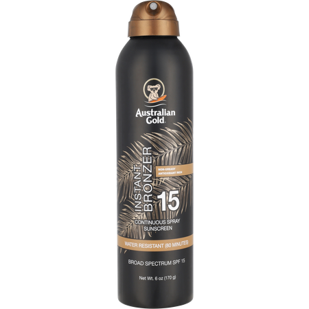 Australian Gold by Australian Gold Instant Bronzer Continuous Spray Sunscreen SPF 15 -170g/6OZ for unisex