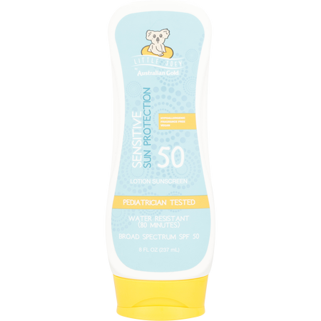 Australian Gold by Australian Gold Little Joey Sensitive Sun Protection Lotion Sunscreen SPF 50 -237ml/8OZ for unisex
