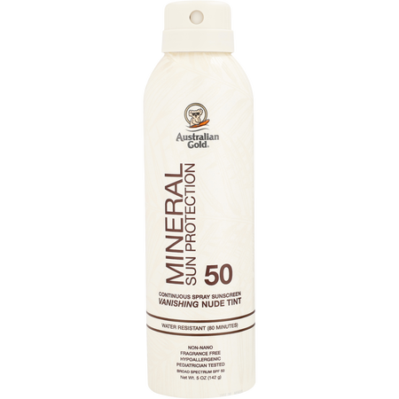 Australian Gold by Australian Gold Mineral Sun Protection Continuous Spray Sunscreen SPF 50 -142g/5OZ for unisex