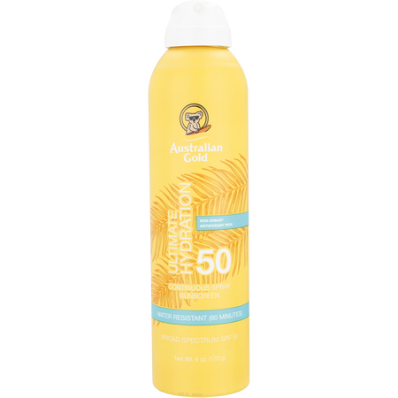 Australian Gold by Australian Gold Ultimate Hydration Continuous Spray Sunscreen SPF 50 -170g/6OZ for unisex