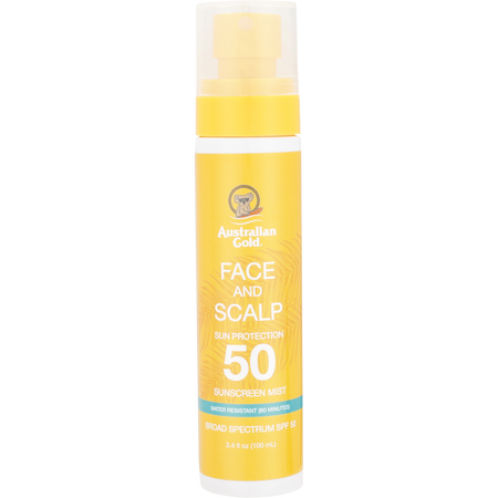 Australian Gold by Australian Gold Face and Scalp Sun Protection Sunscreen Mist SPF 50 -100ml/3.4OZ for unisex