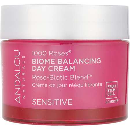 Andalou Naturals by Andalou Naturals Sensitive 1000 Roses Biome Balancing Day Cream -50g/1.7OZ for women