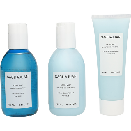 Sachajuan by Sachajuan OCEAN MIST VOLUME KIT - SHAMPOO 8.4 oz & CONDITIONER 8.4 oz & TEXTURIZING HAIR CREAM 4.2 oz for unisex