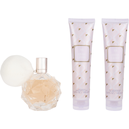 Ari By Ariana Grande by Ariana Grande Eau de parfum spray 3.4 oz & BODY SOUFFLE 3.4 oz & BATH AND SHOWER GEL 3.4 oz for women