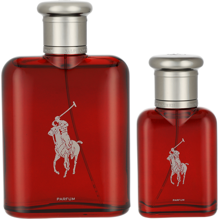 Polo Red by Ralph Lauren PARFUM spray REFILABLE 4.2 oz & PARFUM spray REFILLABLE 1.3 oz for men